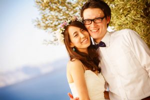 Wedding photoshoot in Santorini
