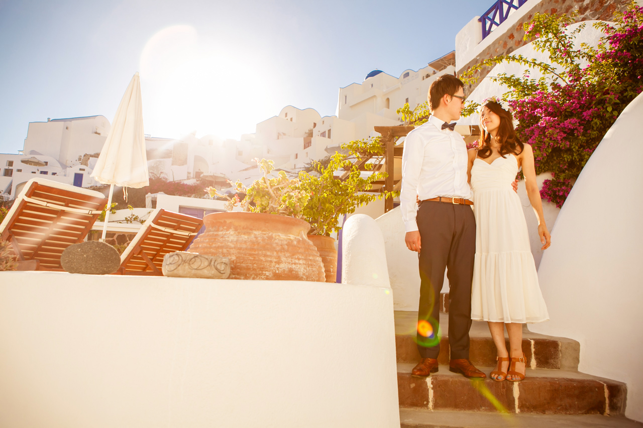 Wedding photoshoot in Santorini