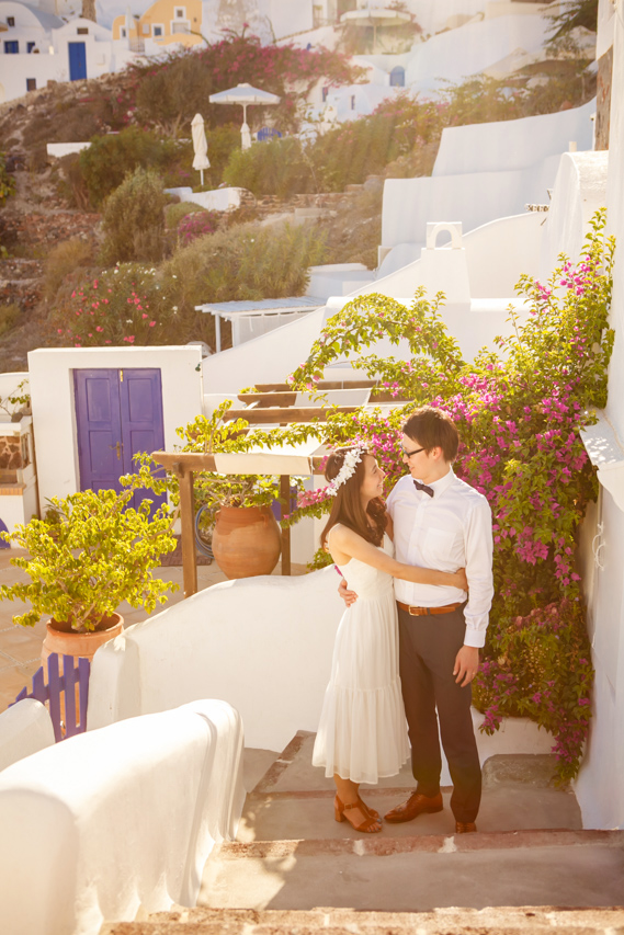 Wedding photoshoot in Santorini